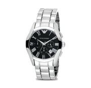  Shop Authentic Emporio Armani Valente Chronograph Black Dial Silver Stainless Steel Watch For Men - AR0673 - Luxxuri
