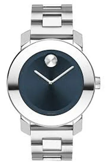  Shop Authentic Movado Bold Blue Dial Silver Steel Strap Watch for Women - 3600396 - Luxxuri