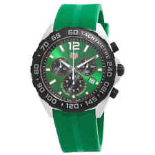  Shop Authentic Tag Heuer Formula 1 Chronograph Green Dial Green Rubber Strap Watch for Men - CAZ101AP.FT8056 - Luxxuri