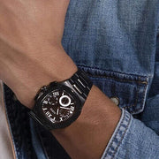  Shop Authentic Guess Headliner Multifunction Black Dial Black Steel Strap Watch For Men - GW0572G3 - Luxxuri