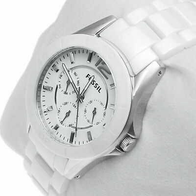  Shop Authentic Fossil Ceramic White Dial White Ceramic Strap Watch for Women - CE1002 - Luxxuri