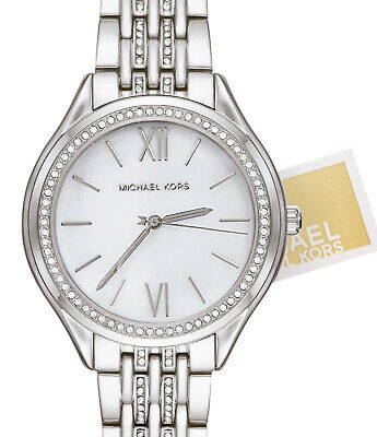  Shop Authentic Michael Kors Mindy White Dial Silver Steel Strap Watch For Women - MK7075 - Luxxuri