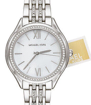  Shop Authentic Michael Kors Mindy White Dial Silver Steel Strap Watch For Women - MK7075 - Luxxuri