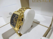  Shop Authentic Versace Dominus Chronograph Black Dial Gold Steel Strap Watch For Men - VE6H00523 - Luxxuri