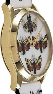  Shop Authentic Gucci G Timeless Quartz White Dial White Leather Strap Watch For Women - YA1264109 - Luxxuri