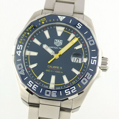  Shop Authentic Tag Heuer Aquaracer Caliber 5 Match Timer Shinji Kagawa Edition Blue Dial Silver Steel Strap Watch for Men - WAY201H.BA0927 - Luxxuri