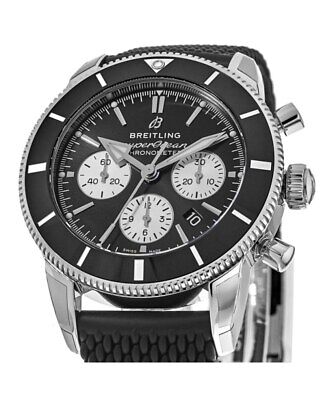  Shop Authentic Breitling Superocean Heritage B01 Chronograph 44 Black Dial Black Mesh Bracelet Watch for Men - AB0162121B1S1 - Luxxuri