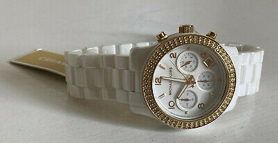  Shop Authentic Michael Kors Runway White Dial White Steel Strap Watch for Women - MK5237 - Luxxuri