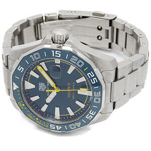  Shop Authentic Tag Heuer Aquaracer Caliber 5 Match Timer Shinji Kagawa Edition Blue Dial Silver Steel Strap Watch for Men - WAY201H.BA0927 - Luxxuri