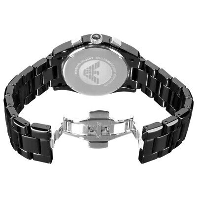  Shop Authentic Emporio Armani Ceramica Black Dial Black Ceramic Strap Watch For Men - AR1455 - Luxxuri