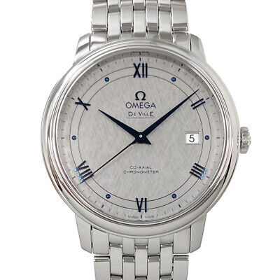  Shop Authentic Omega De Ville Prestige Co-Axial Grey Dial Silver Steel Strap Watch for Men - 424.10.40.20.06.002 - Luxxuri