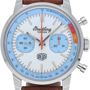  Shop Authentic Breitling Top Time Deus Limited Edition White Dial Brown Leather Strap Watch for Men - A233112A1A1X1 - Luxxuri