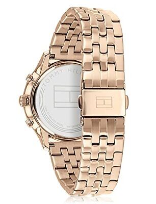  Shop Authentic Tommy Hilfiger Ari Diamonds Silver Dial Rose Gold Steel Strap Watch for Women - 1781978 - Luxxuri