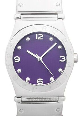 Shop Authentic Marc Jacobs Purple Dial Silver Steel Strap Watch for Women - MBM3032 - Luxxuri