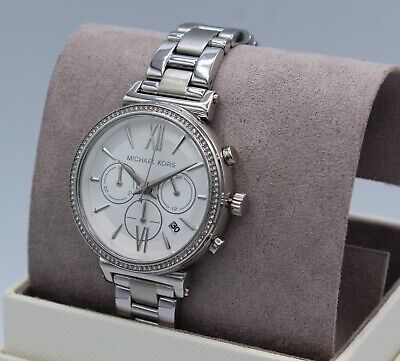  Shop Authentic Michael Kors Sofie Quartz Silver Dial Silver Steel Strap Watch For Women - MK6575 - Luxxuri