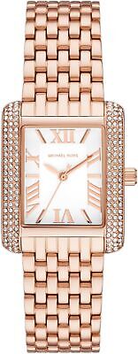  Shop Authentic Michael Kors Emery Three-Hand White Dial Rose Gold Steel Strap Watch for Women - MK4743 - Luxxuri