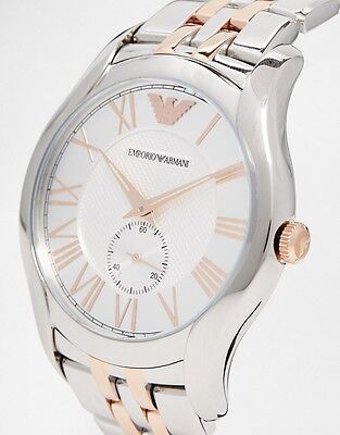  Shop Authentic Emporio Armani Classic Quartz Silver Dial Two Tone Steel Strap Watch For Men - AR1824 - Luxxuri
