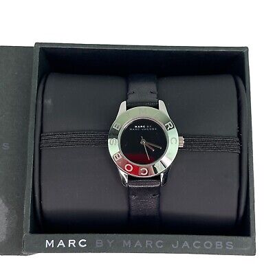  Shop Authentic Marc Jacobs Blade Black Dial Black Leather Strap Watch for Women - MBM1211 - Luxxuri