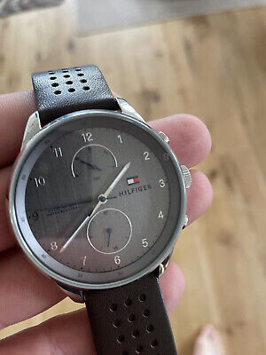  Shop Authentic Tommy Hilfiger Chase Quartz Brown Dial Brown Leather Strap Watch for Men - 1791579 - Luxxuri