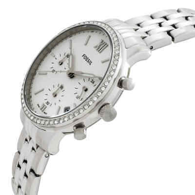  Shop Authentic Fossil Neutra Chronograph Silver Dial Silver Steel Strap Watch for Women - ES5217 - Luxxuri