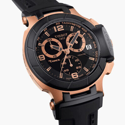  Shop Authentic Tissot T Race Chronograph Automatic Black Dial Black Rubber Strap Watch for Men - T048.417.27.057.06 - Luxxuri