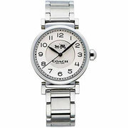 Coach Madison White Dial Silver Steel Strap Watch for Women - 14502394