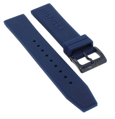  Shop Authentic Tommy Hilfiger Denim Quartz Blue Dial Blue Rubber Strap Watch for Men - 1791322 - Luxxuri