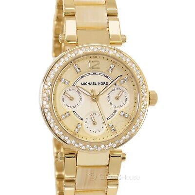  Shop Authentic Michael Kors Parker Gold DIal Gold Steel Strap Watch for Women - MK5842 - Luxxuri