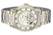  Shop Authentic Bulova BVA Skeleton Silver Dial Two Tone Steel Strap Watch for Men - 98A123 - Luxxuri