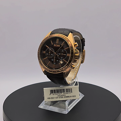  Shop Authentic Hugo Boss Driver Chronograph Brown Dial Brown Leather Strap Watch For Men - HB1513093 - Luxxuri