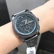  Shop Authentic Fossil Machine Chronograph Grey Dial Grey Steel Strap Watch for Men - FS5172 - Luxxuri