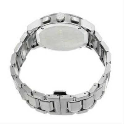  Shop Authentic Burberry City Chronograph White Dial Silver Steel Strap Watch For Women - BU9700 - Luxxuri