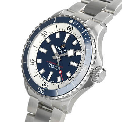  Shop Authentic Breitling Superocean Automatic 42mm Blue Dial Silver Steel Strap Watch for Men - A17375E71C1A1 - Luxxuri