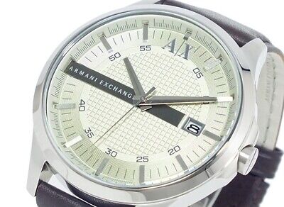  Shop Authentic Armani Exchange Whitman Silver Dial Brown Leather Strap Watch For Men - AX2100 - Luxxuri