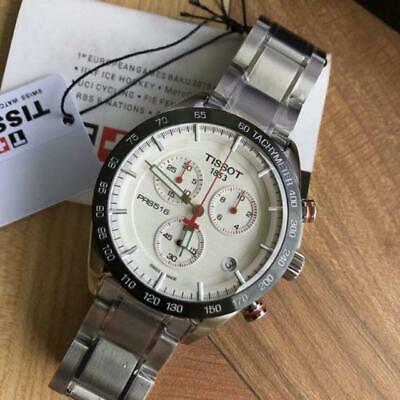 Shop Authentic Tissot T Sport PRS 516 Chronograph White Dial Silver Steel Strap Watch For Men - T100.417.11.031.00 - Luxxuri