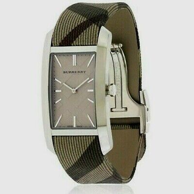  Shop Authentic Burberry Nova Check Silver Dial Two Tone Leather Strap Watch For Women - BU9404 - Luxxuri