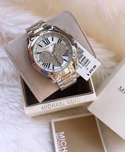  Shop Authentic Michael Kors Bradshaw Quartz Silver Dial Silver Steel Strap Watch For Women - MK6320 - Luxxuri
