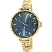  Shop Authentic Marc Jacobs Sally Blue Dial Gold Steel Strap Watch for Women - MBM3366 - Luxxuri