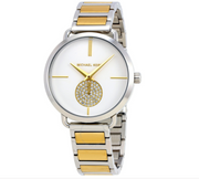 Shop Authentic Michael Kors Silver Dial Two Tone Steel Strap Watch for Women - MK3679 - Luxxuri