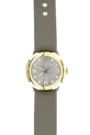  Shop Authentic Marc Jacobs Amy Grey Dial Grey Leather Strap Watch for Women - MBM1287 - Luxxuri