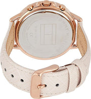  Shop Authentic Tommy Hilfiger Carly Cream Dial Cream Leather Strap Watch for Women -1781789 - Luxxuri