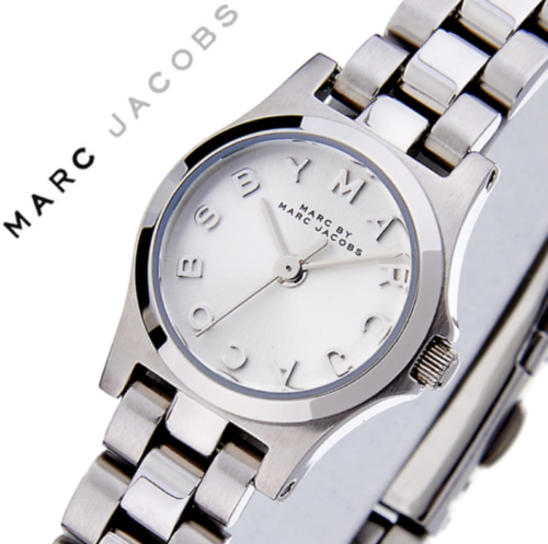 Shop Authentic Marc Jacobs Henry Dinky Silver Dial Silver Steel Strap Watch for Women - MBM3198 - Luxxuri