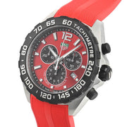  Shop Authentic Tag Heuer Formula 1 Chronograph Red Dial Red Rubber Strap Watch for Men - CAZ101AN.FT8055 - Luxxuri