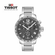  Shop Authentic Tissot Quickster Chronograph Black Dial Silver Steel Strap Watch For Men - T095.417.11.067.00 - Luxxuri