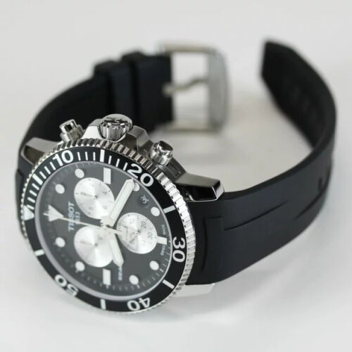  Shop Authentic Tissot Seastar 1000 Chronograph Black Dial Black Rubber Strap Watch For Men - T120.417.17.051.00 - Luxxuri