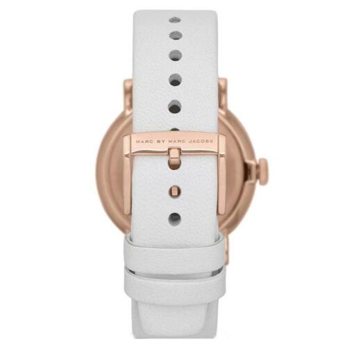  Shop Authentic Marc Jacobs Baker White Dial White Leather Strap Watch for Women - MBM1283 - Luxxuri