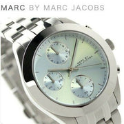  Shop Authentic Marc Jacobs Peeker Chronograph Silver Dial Silver Steel Strap Watch for Women - MBM3371 - Luxxuri