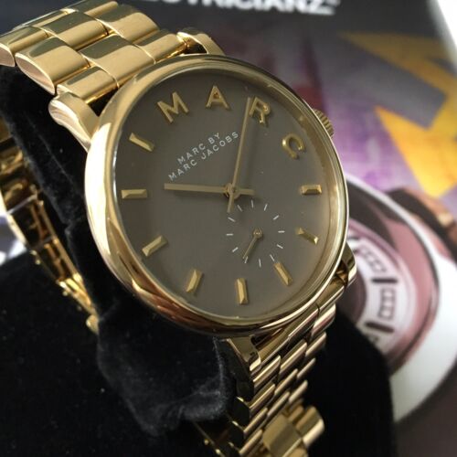  Shop Authentic Marc Jacobs Baker Grey Dial Gold Steel Strap Watch for Women - MBM3281 - Luxxuri
