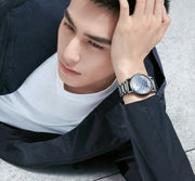  Shop Authentic Emporio Armani Meccanico Automatic Grey Dial Grey Steel Strap Watch For Men - AR60029 - Luxxuri
