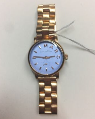  Shop Authentic Marc Jacobs Mini Baker Blue Dial Rose Gold Steel Strap Watch for Women - MBM3285 - Luxxuri